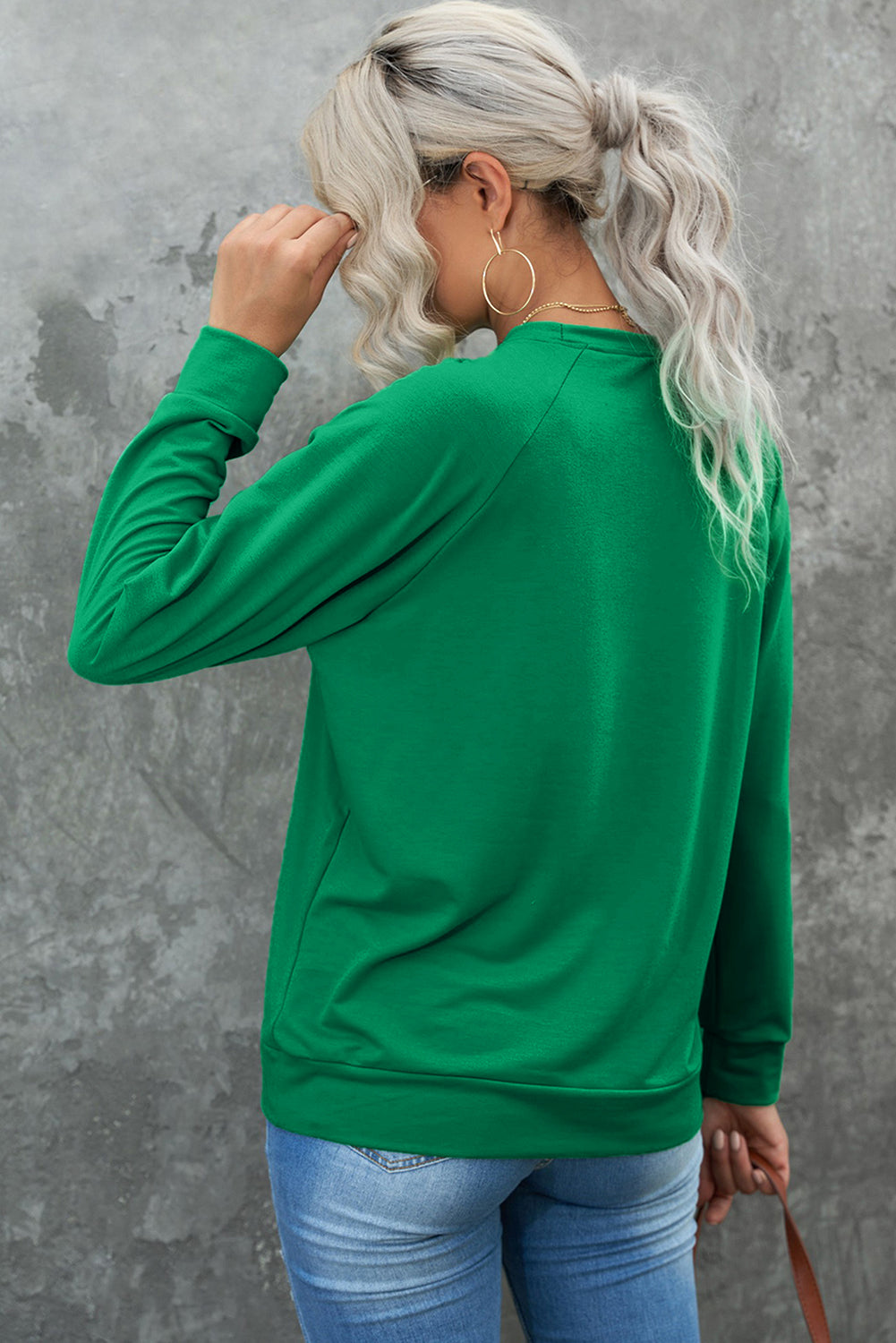 Sweatshirt mit Rundhalsausschnitt und langen Ärmeln
