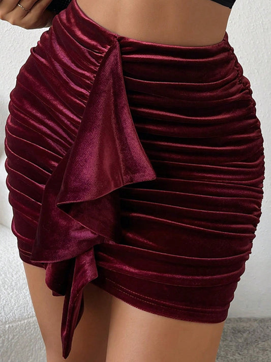 Gerüschter Minirock