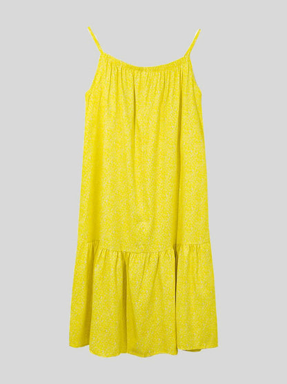 Bedrucktes ärmelloses Mini-Camisole-Kleid in voller Größe