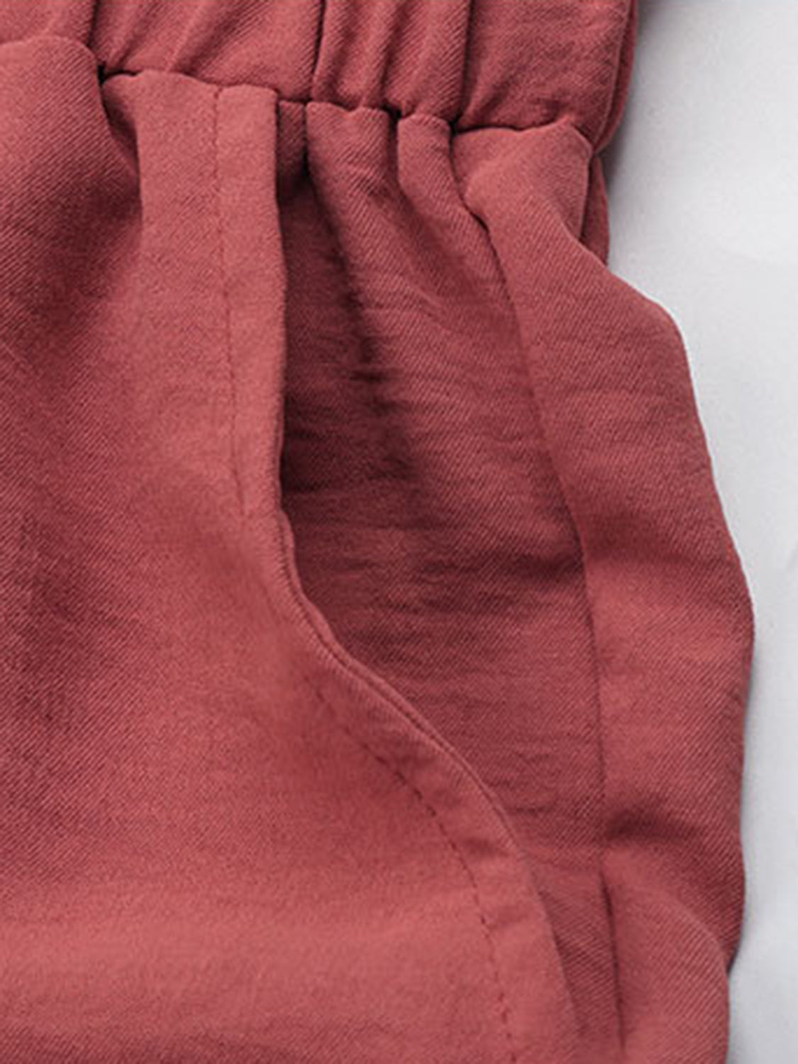 Perfee – Hose mit weitem Bein und Rüschenbund