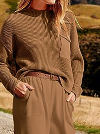 Set aus Strickoberteil und Jogginghose