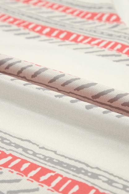 Set aus ärmellosem Top mit V-Ausschnitt und Shorts mit Kordelzug