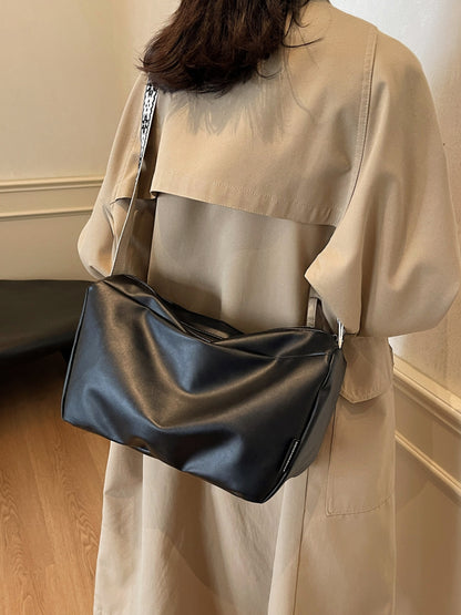 Umhängetasche aus PU-Leder mit verstellbarem Riemen