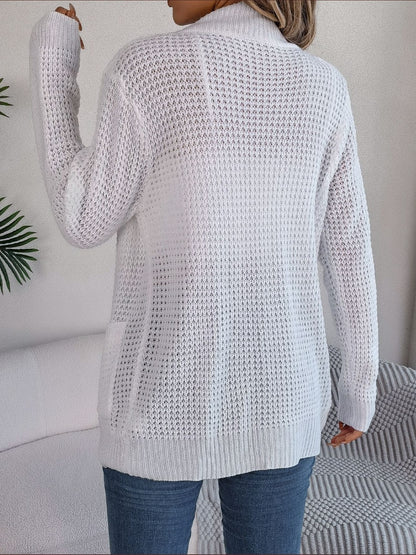 Strickjacke mit offenen Ärmeln und Taschen