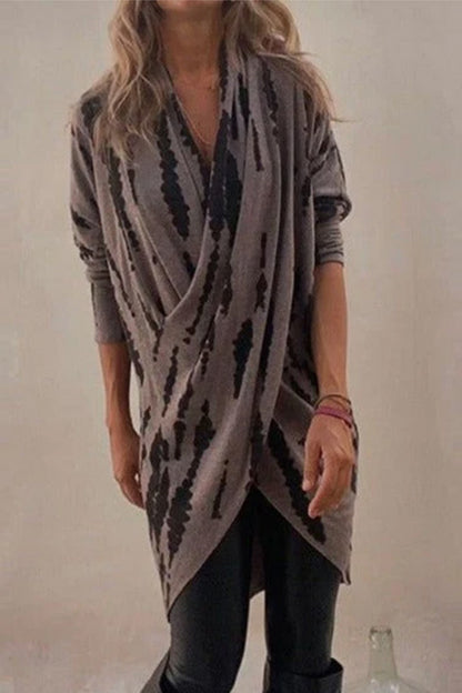 Longline-Oberteil in voller Größe mit kontrastierenden Langarm