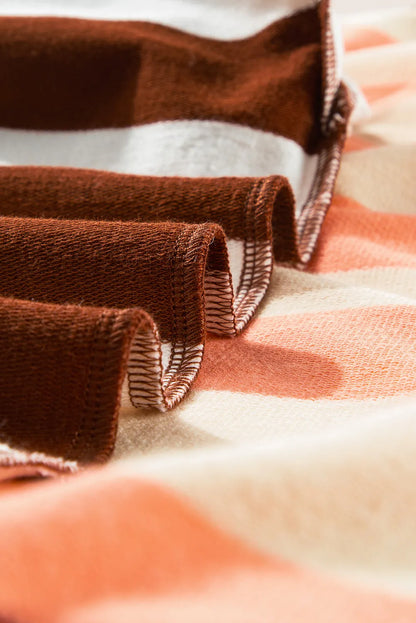 Gestreiftes Sweatshirt mit Rundhalsausschnitt und langen Ärmeln