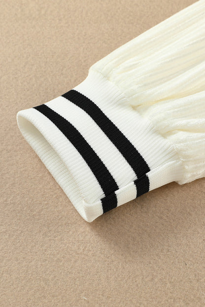 Kapuzenpullover mit überschnittener Schulter und Kordelzug