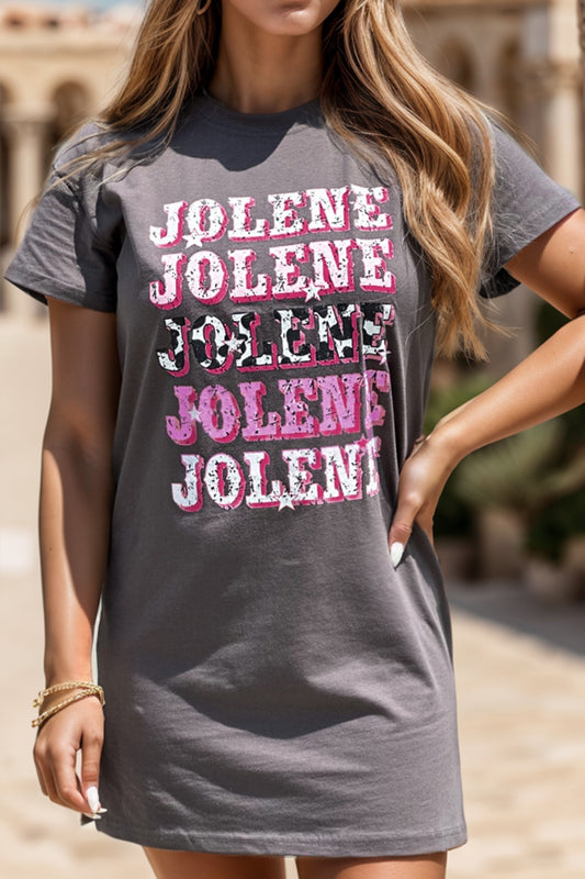 JOLENE T-Shirt mit Rundhalsausschnitt und kurzen Ärmeln