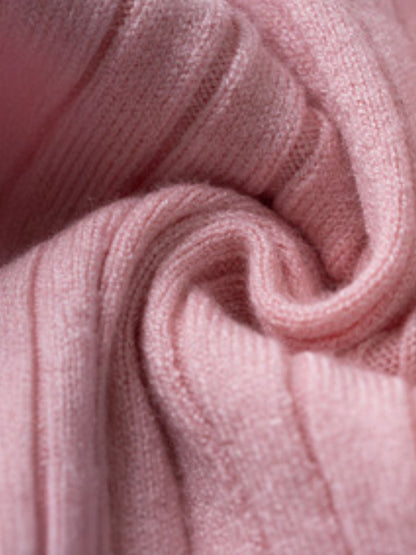 Strickoberteil mit U-Ausschnitt und halben Knöpfen und kurzen Ärmeln