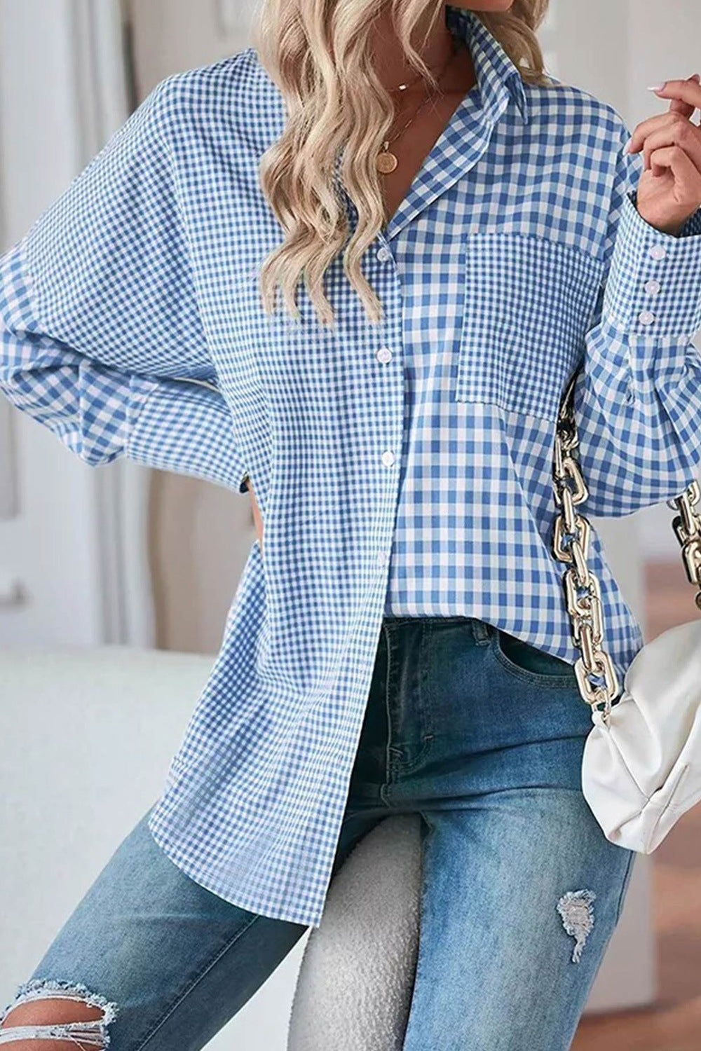 Plaid Button up Long Sleeve Shirt