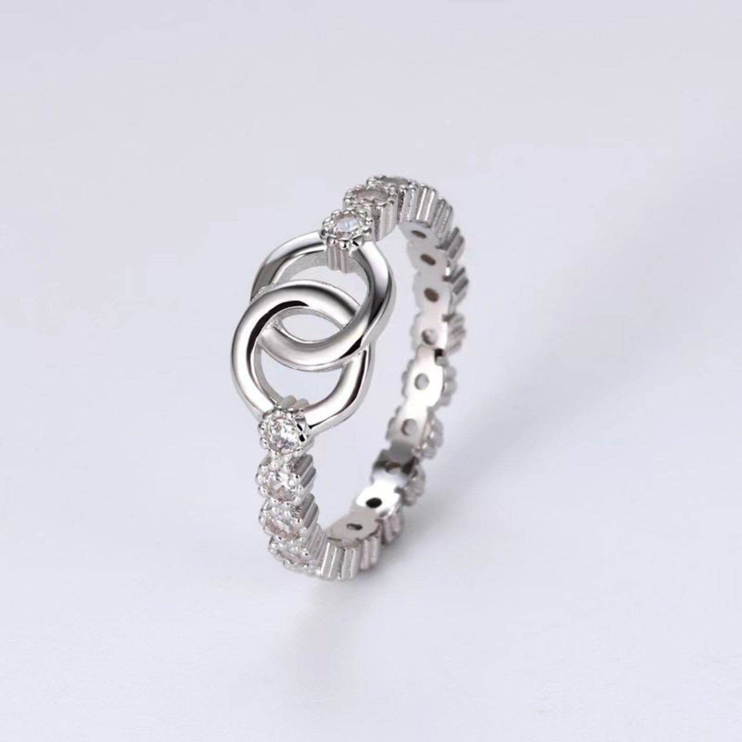 925 Sterling Silber Zirkon Ring