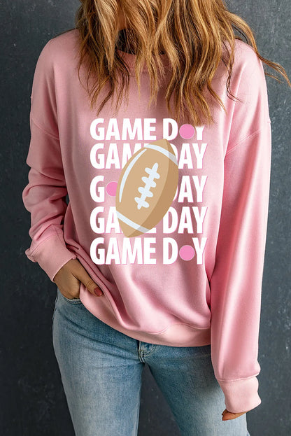 GAME DAY Rundhals-Langarm-Sweatshirt