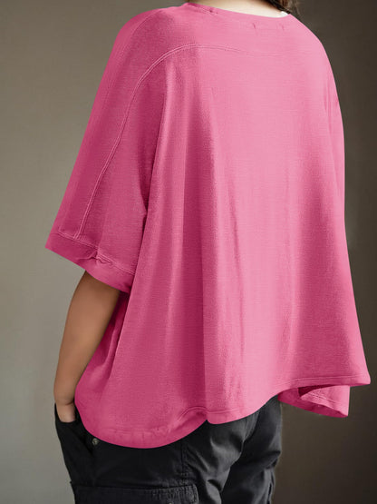 Lovelet T-Shirt mit Rundhalsausschnitt und halblangen Ärmeln