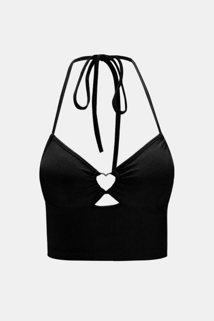 Kurzes Neckholder-Camisole mit Cut-Outs