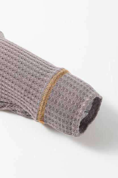 Kapuzenpullover mit kontrastierendem Kordelzug und langen Ärmeln