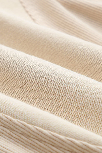 Sweatshirt mit halblangem Reißverschluss und überschnittener Schulter