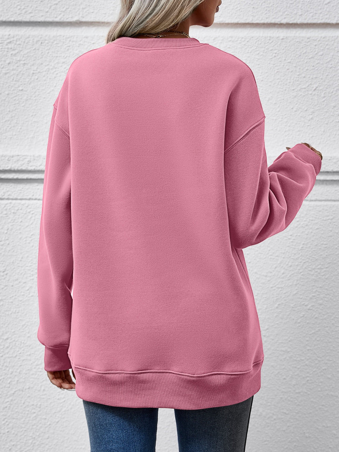 Sweatshirt mit Rundhalsausschnitt und Weihnachtsbuchstabengrafik