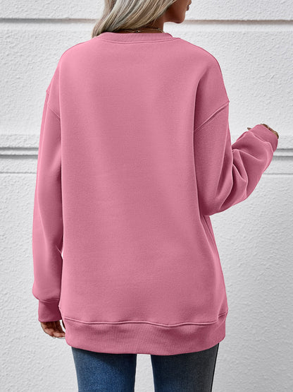 Sweatshirt mit Rundhalsausschnitt und Weihnachtsbuchstabengrafik