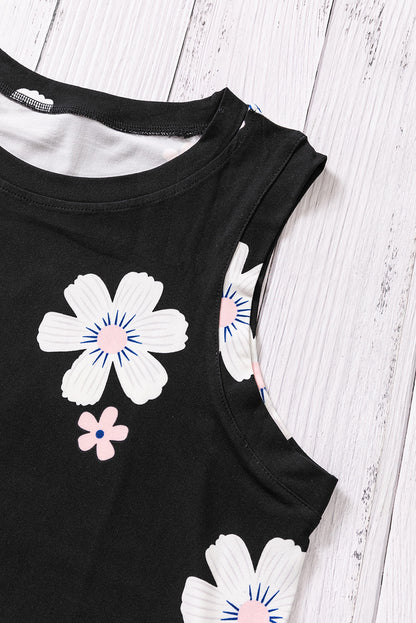 Tanktop mit Rundhalsausschnitt und Seitenschlitz