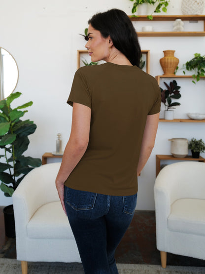 T-Shirt mit Rundhalsausschnitt und kurzen Ärmeln