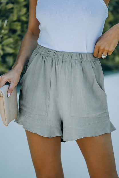 Shorts mit elastischer Taille und Taschen