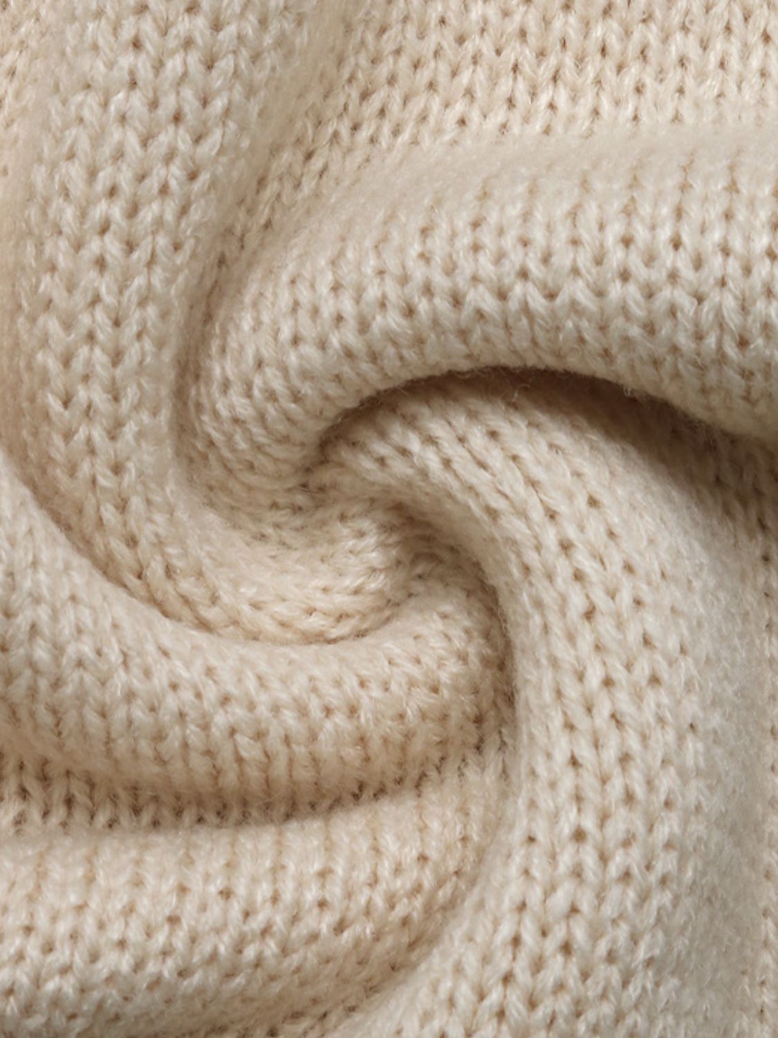 Perfee – Langärmlige Strickjacke mit Rundhalsausschnitt und Bindeband