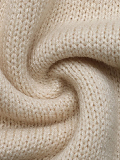 Perfee – Langärmlige Strickjacke mit Rundhalsausschnitt und Bindeband