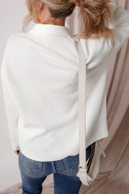 Langärmlige Hemdjacke mit Knopfleiste
