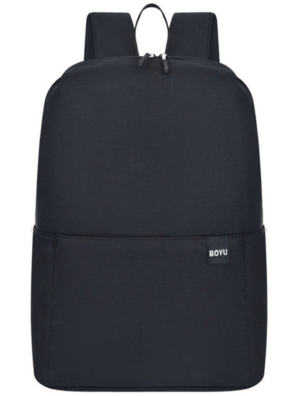 Einfarbiger Rucksack aus Nylon