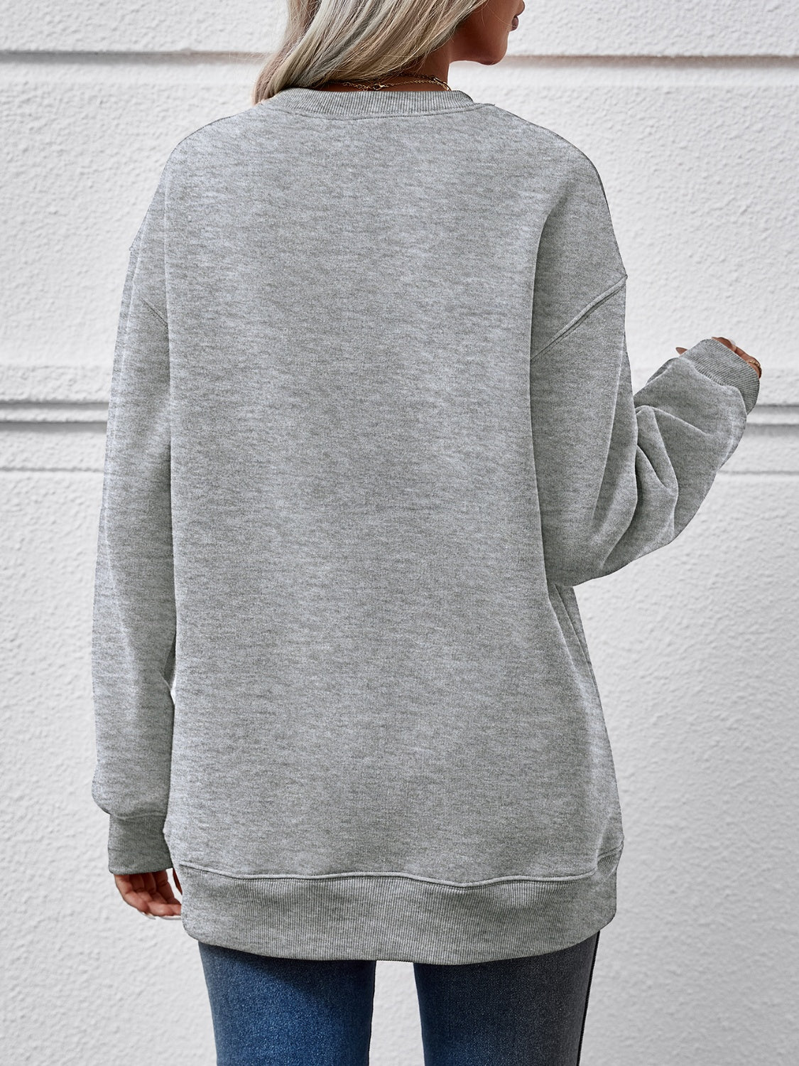 Sweatshirt mit Rundhalsausschnitt und Weihnachtsbuchstabengrafik