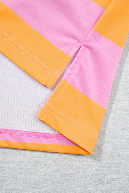 Sweatshirt mit kontrastierenden Streifen und Kragen