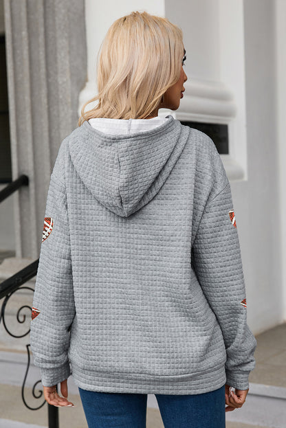 Fußball-Langarm-Hoodie mit Kordelzug