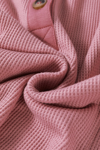 Langärmliges Oberteil mit halbhohem Knopf