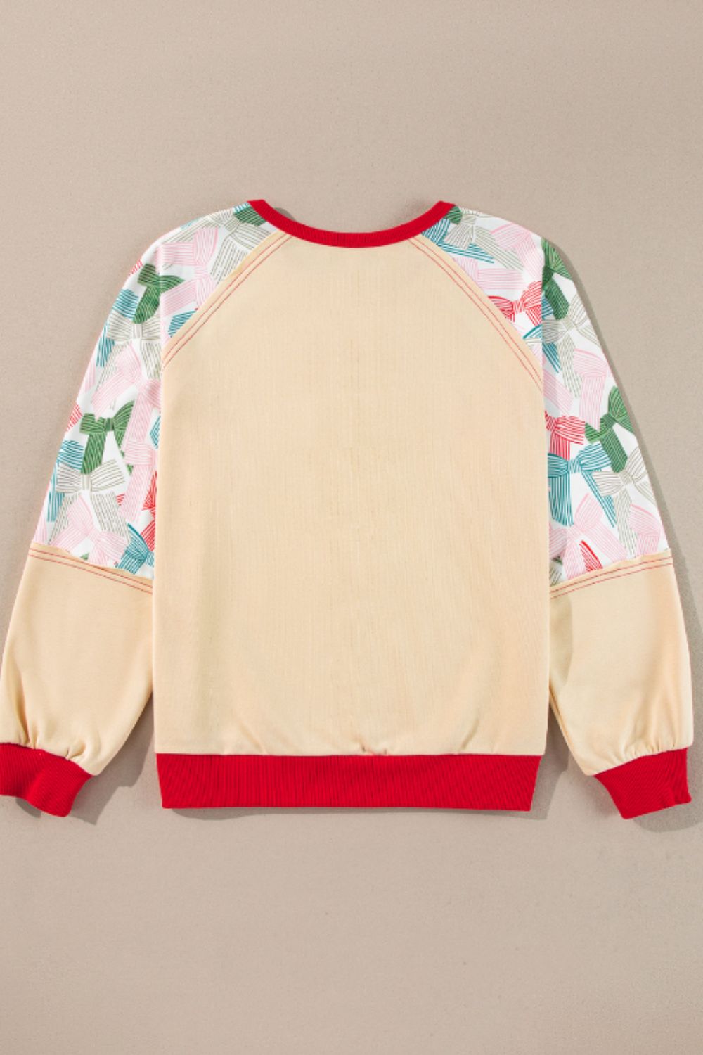 Bedrucktes Langarm-Sweatshirt mit Rundhalsausschnitt