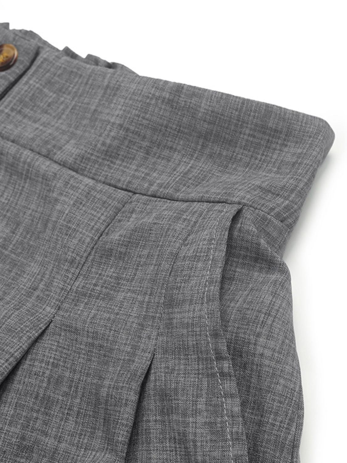 Perfee Rüschenshorts mit Taschen