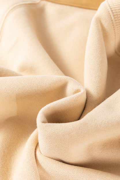 Sweatshirt mit kontrastierendem Rundhalsausschnitt und langen Ärmeln