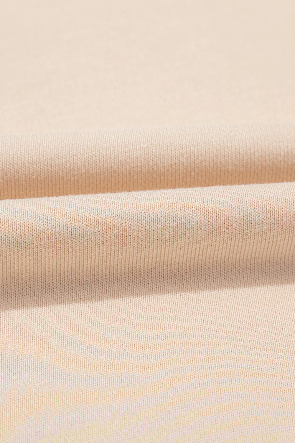 THANKS Round Neck Long Sleeve Sweatshirt