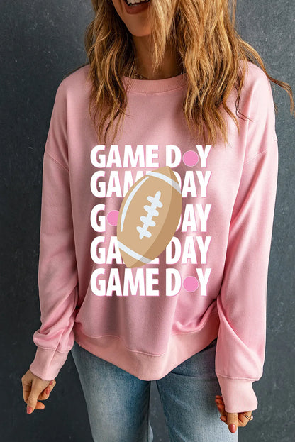 GAME DAY Rundhals-Langarm-Sweatshirt