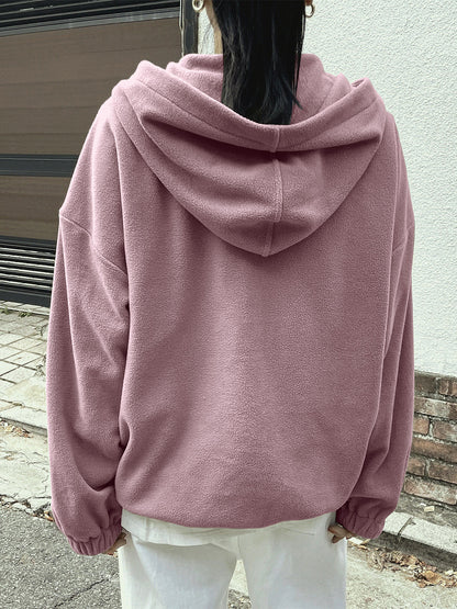 Mountain Langarm-Hoodie mit Viertelreißverschluss