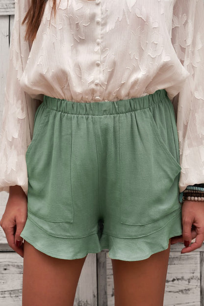 Shorts mit elastischer Taille und Taschen