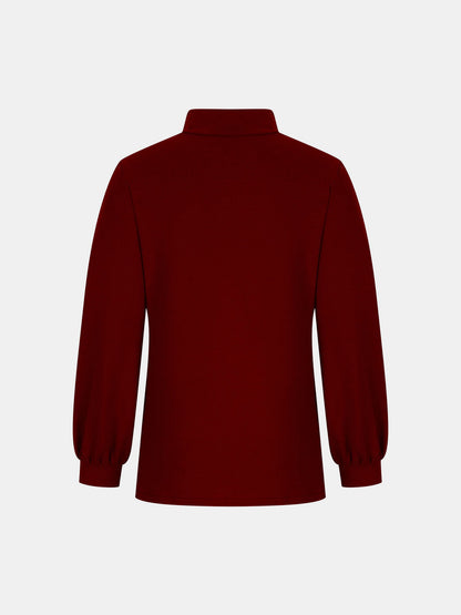 Full Size Mock Neck Long Sleeve T-Shirt