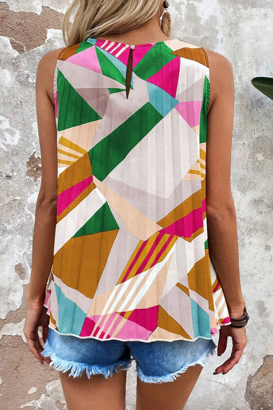 Tanktop mit Rundhalsausschnitt und Farbblockdesign