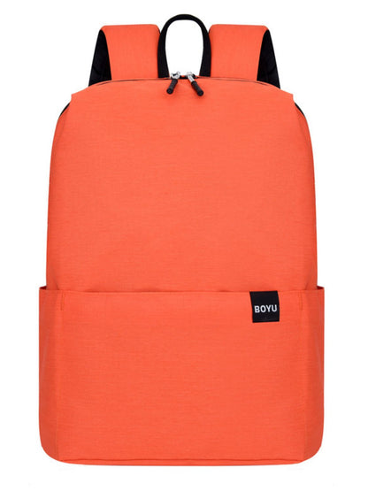 Einfarbiger Rucksack aus Nylon