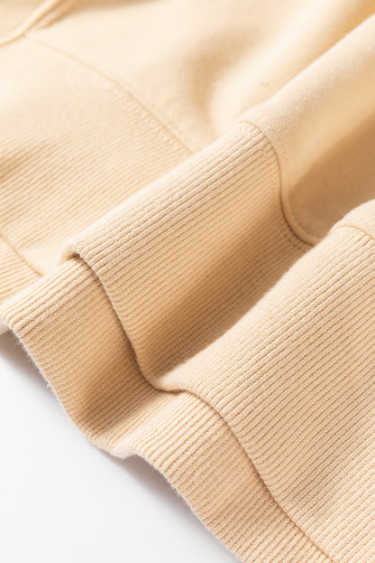 Sweatshirt mit kontrastierendem Rundhalsausschnitt und langen Ärmeln