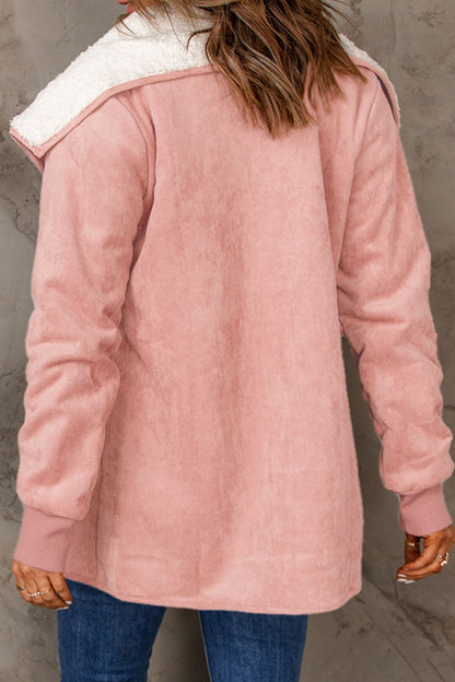 Sherpa-Jacke mit offenen Ärmeln und offener Vorderseite