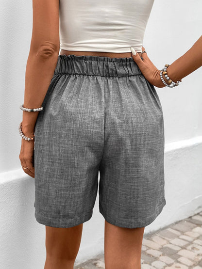 Perfee Rüschenshorts mit Taschen