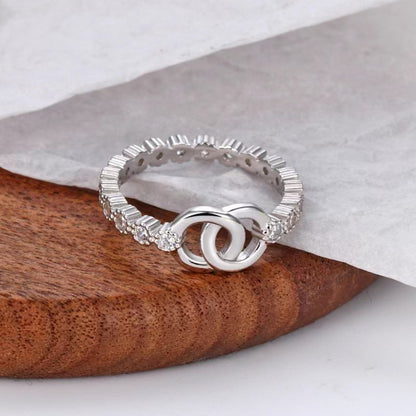 925 Sterling Silber Zirkon Ring
