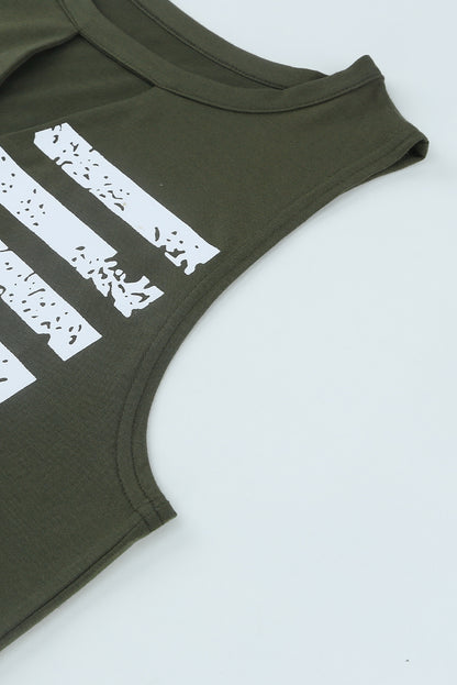 Tanktop mit Rundhalsausschnitt und US-Flaggen-Grafik