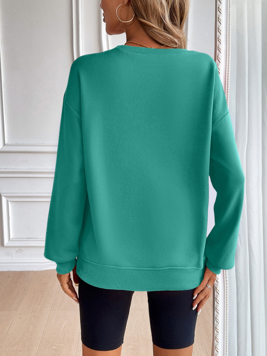 Ivy Lane Langarm-Sweatshirt mit Rundhalsausschnitt