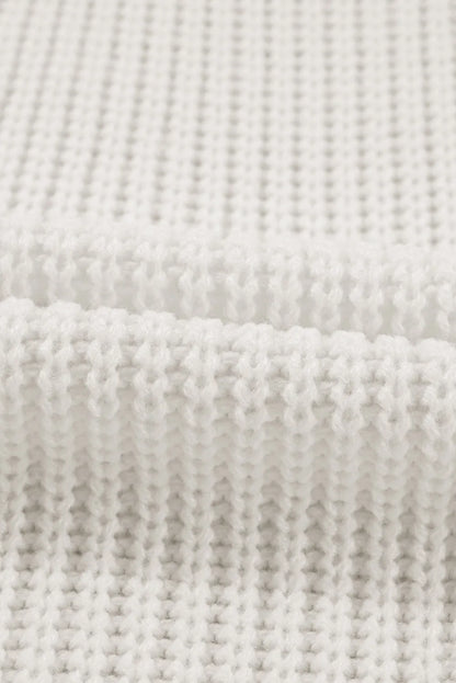 Strickjacke mit Blumenmuster und offener Vorderseite in voller Größe, langärmlig